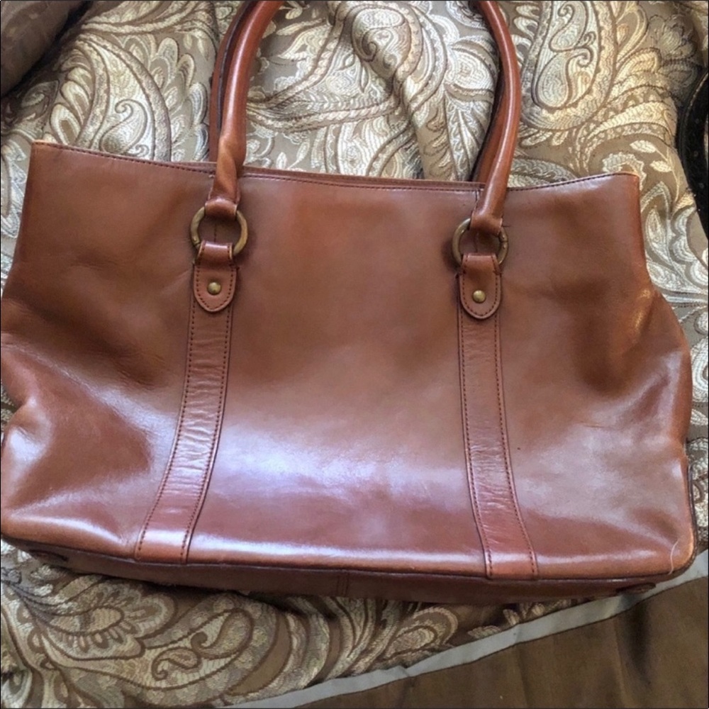 J crew leather hobo